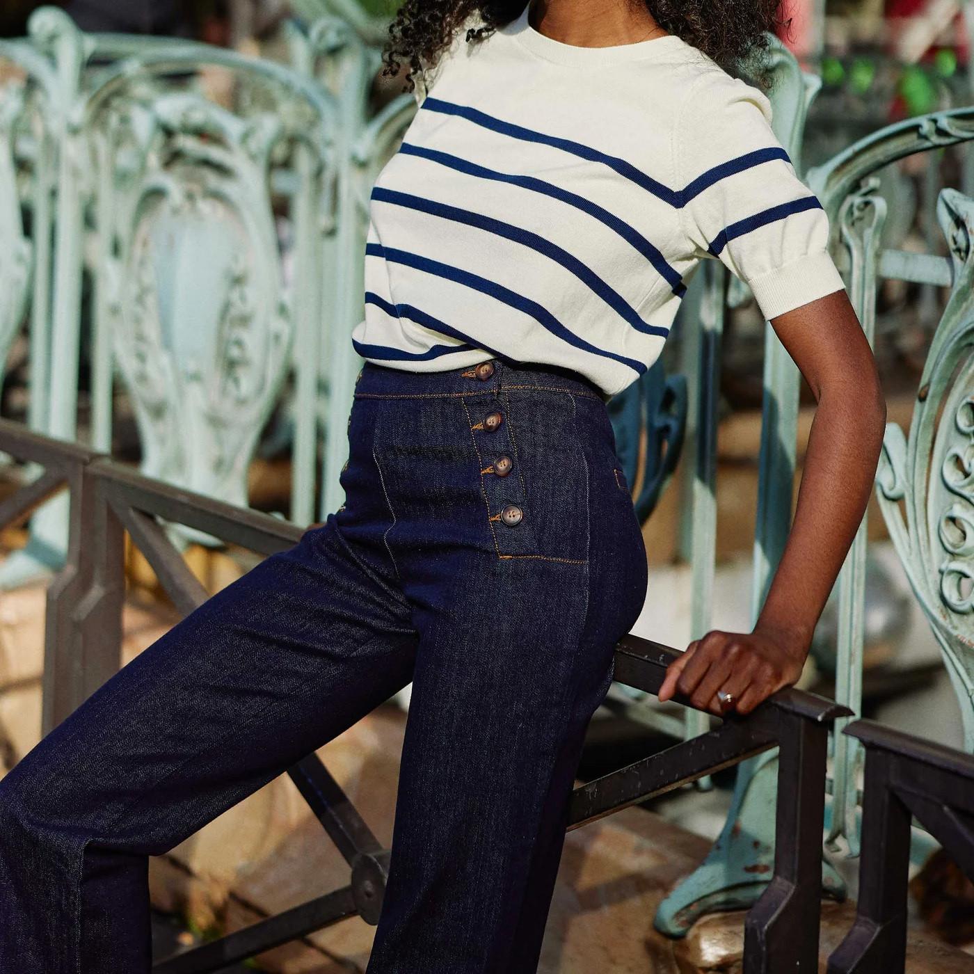 La Petite Etoile High Waist Flared Jeans  