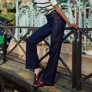 La Petite Etoile High Waist Flared Jeans  