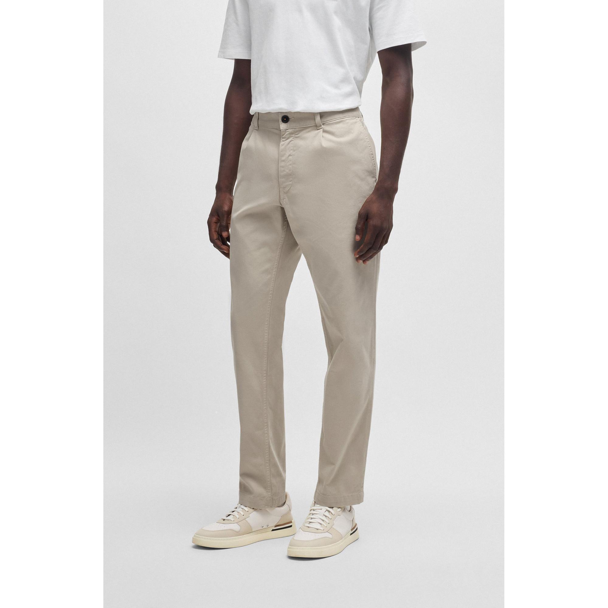 BOSS ORANGE Chino-Pleated Pantaloni chino, regular fit 