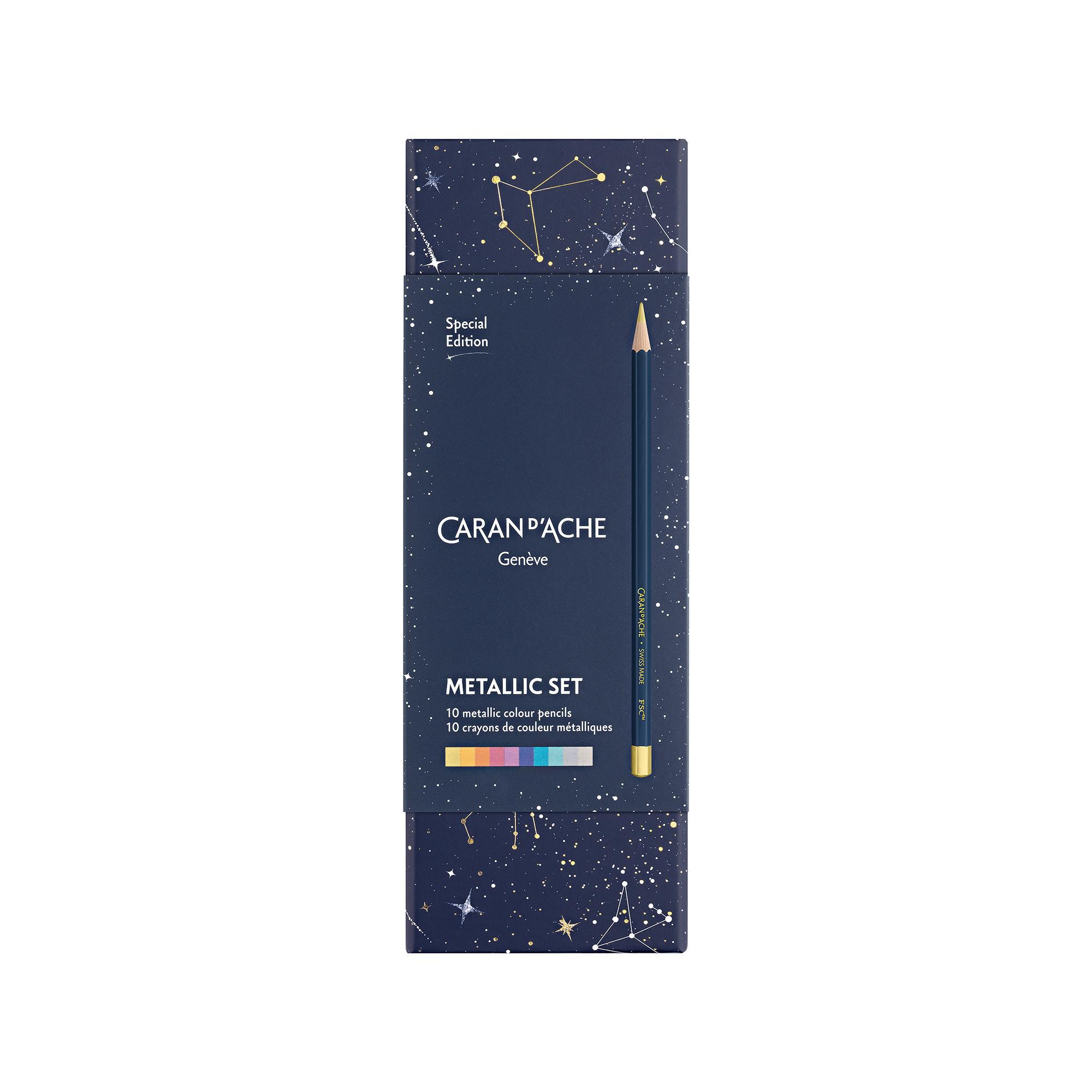 Caran d'Ache Set de crayons de couleur Cosmic Blue Set 