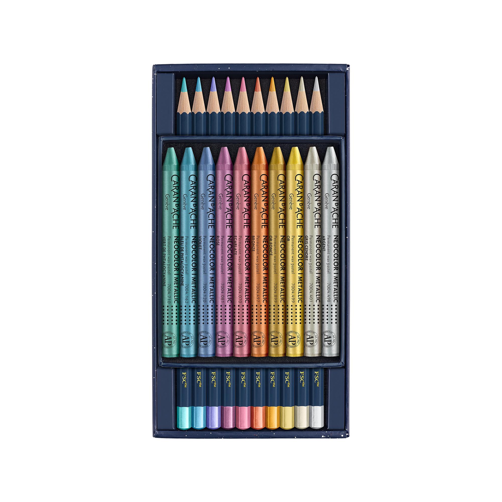 Caran d'Ache Set di matite colorate Cosmic Blue Set 