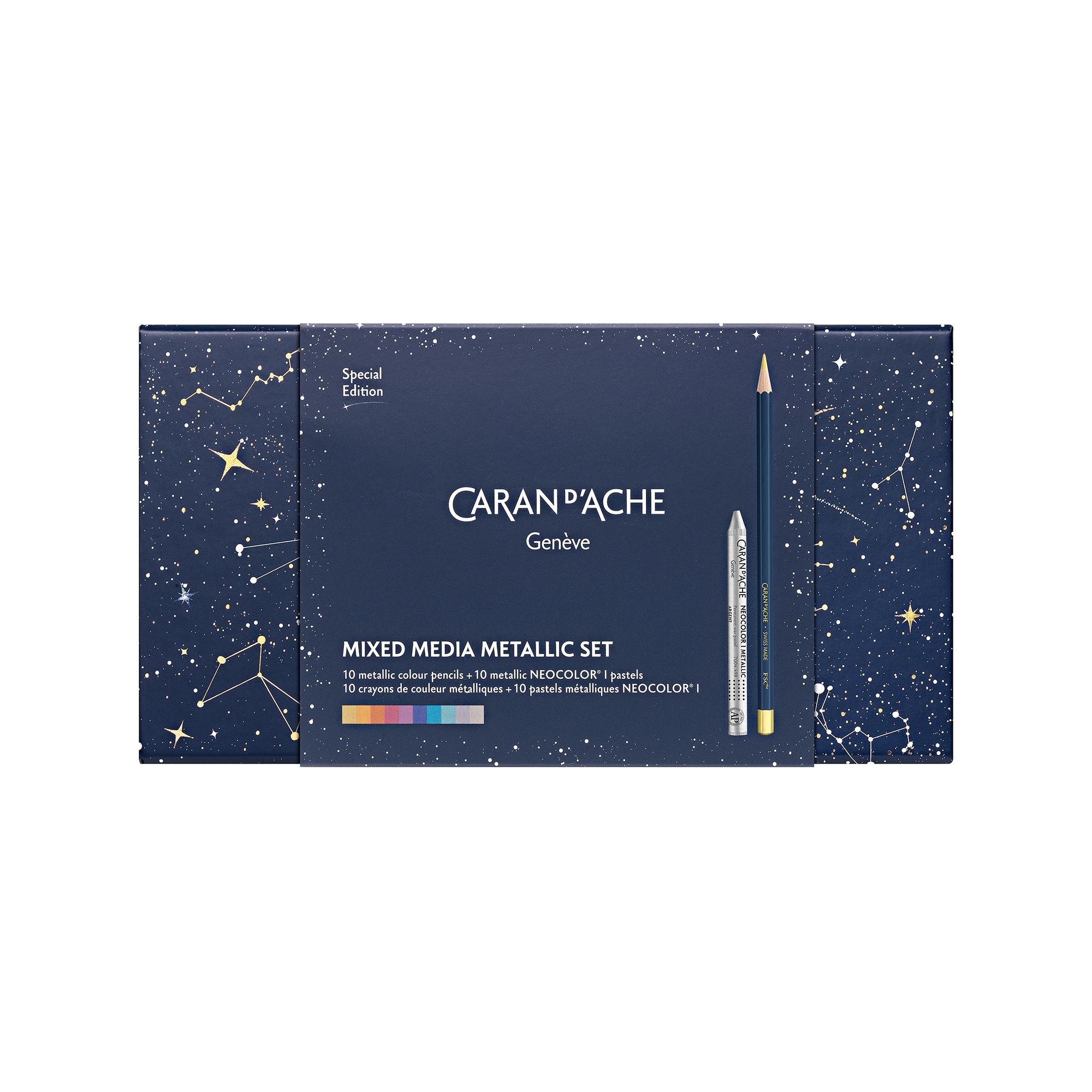 Caran d'Ache Set di matite colorate Cosmic Blue Set 