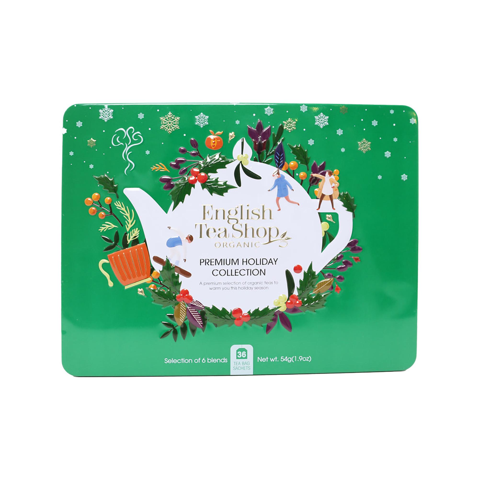 English Tea Shop Prem Holidy Collect 36Tee Grün Boîte cadeau métallique "Premium Holiday" verte 