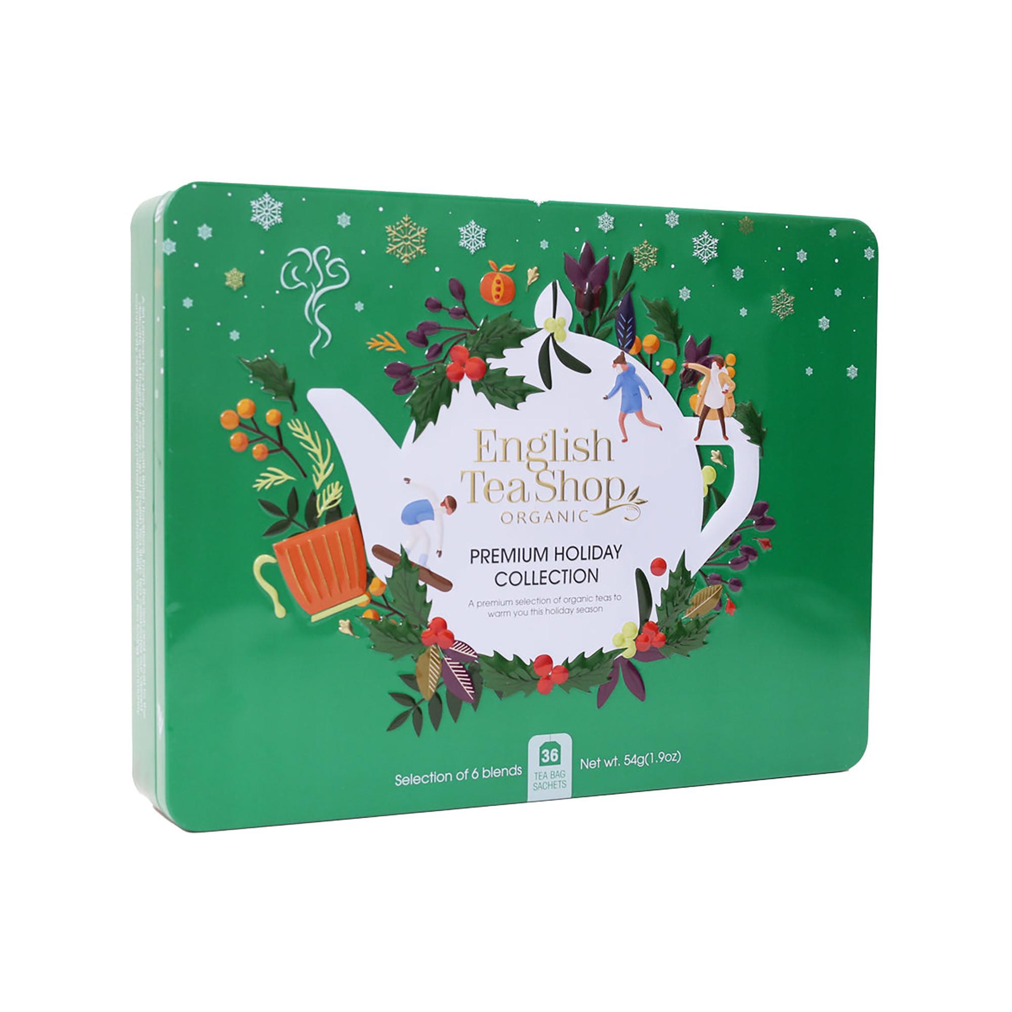 English Tea Shop Prem Holidy Collect 36Tee Grün Metall-Geschenkbox "Premium Holiday" Grün  