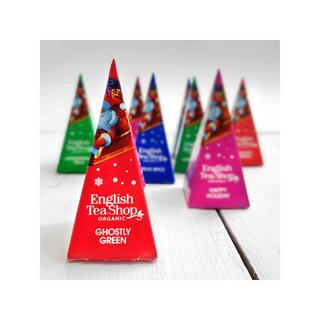 English Tea Shop 12 Tee-Pyramidenbeutel Box Red Holiday Collection rot mit Schleife  