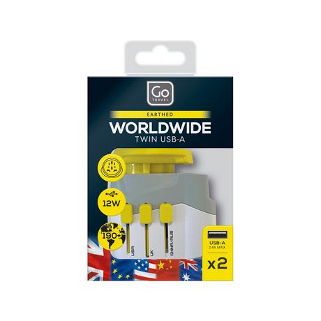 Go Travel Adaptateur avec port USB Worldwide 