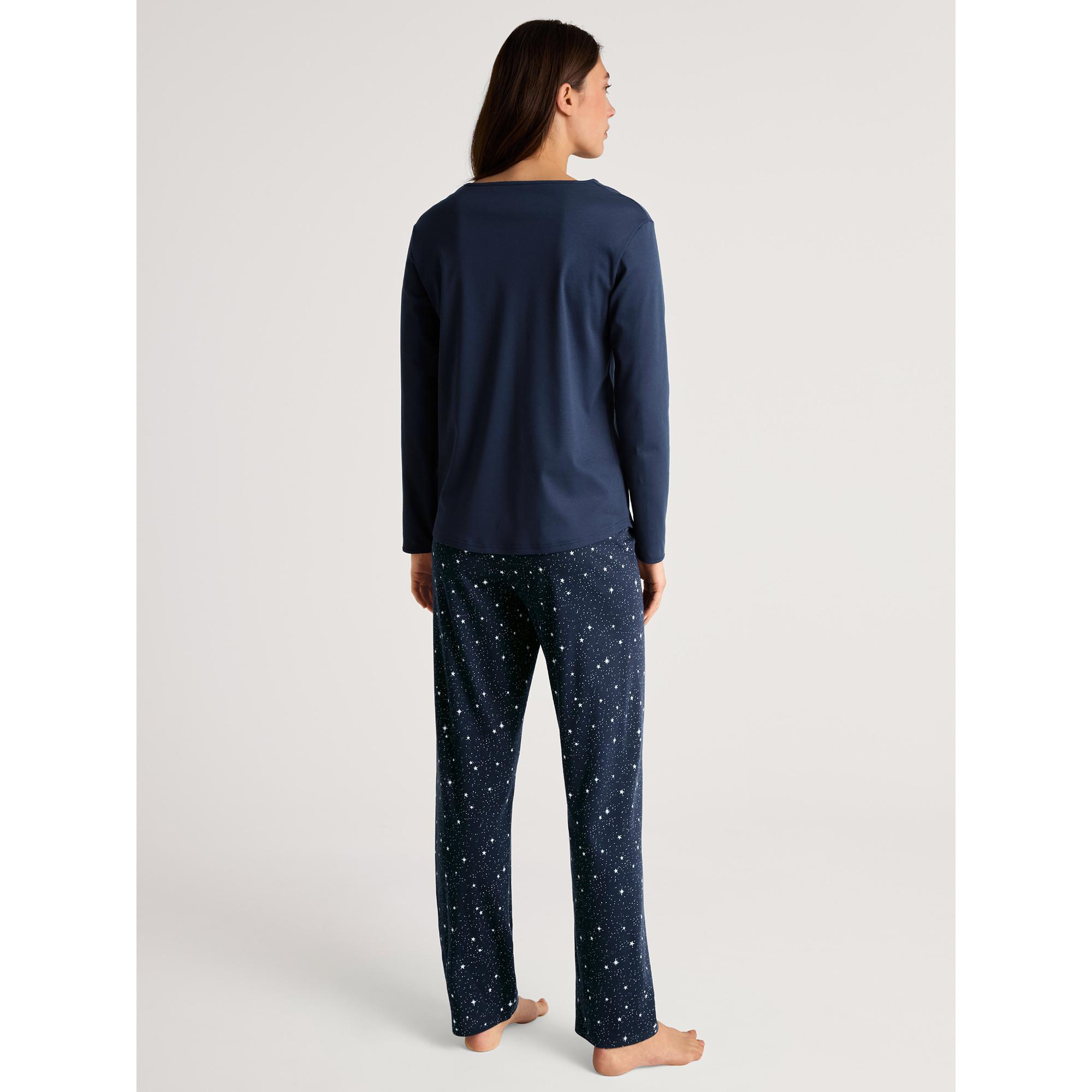 CALIDA Sweet Dreams Pyjama à manches longues avec pantalon à imprimé floral  