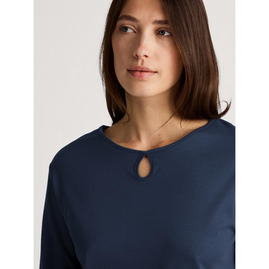 CALIDA Sweet Dreams Langarm Pyjama Set mit floral bedruckter Hose  