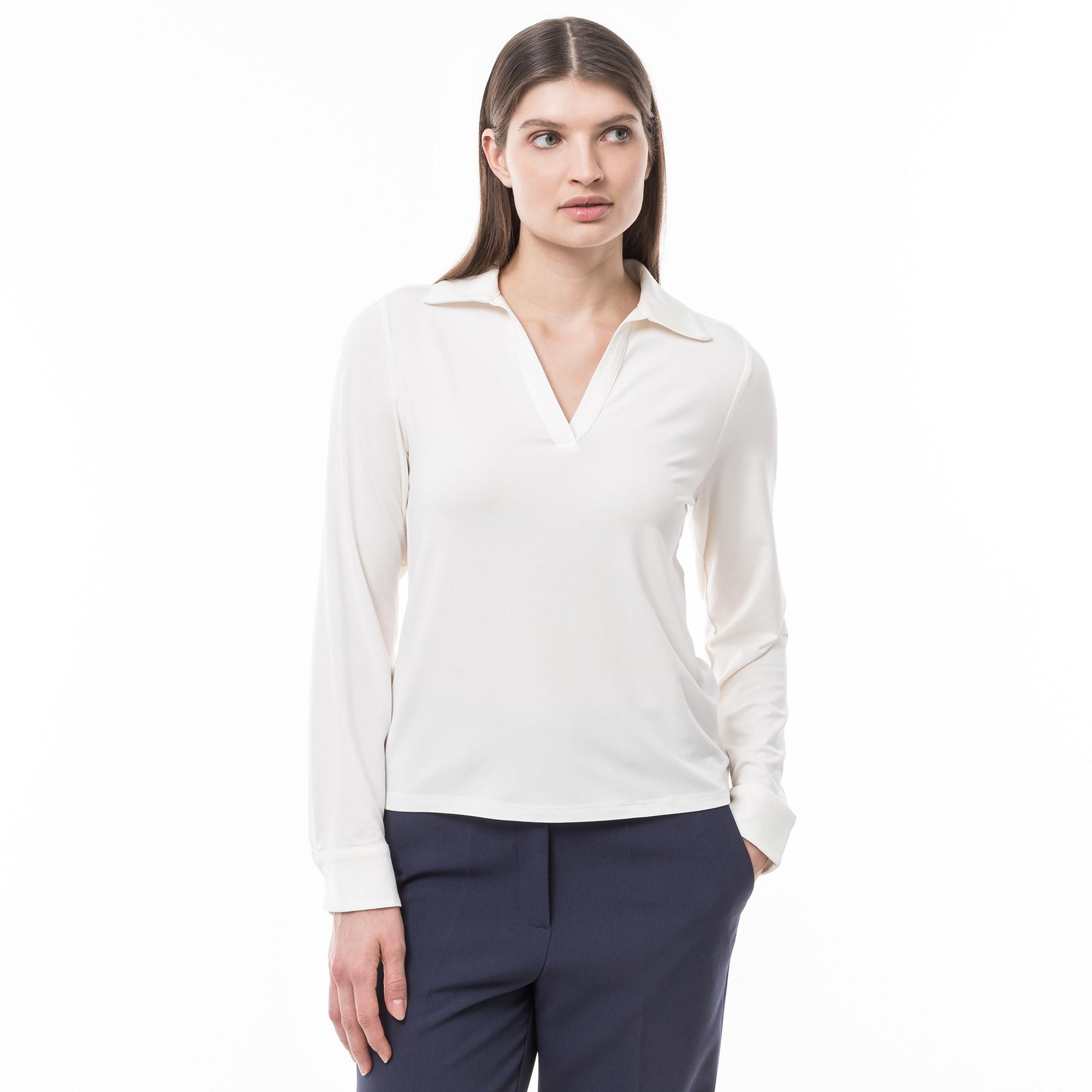 Manor Woman modal Poloshirt, langarm 