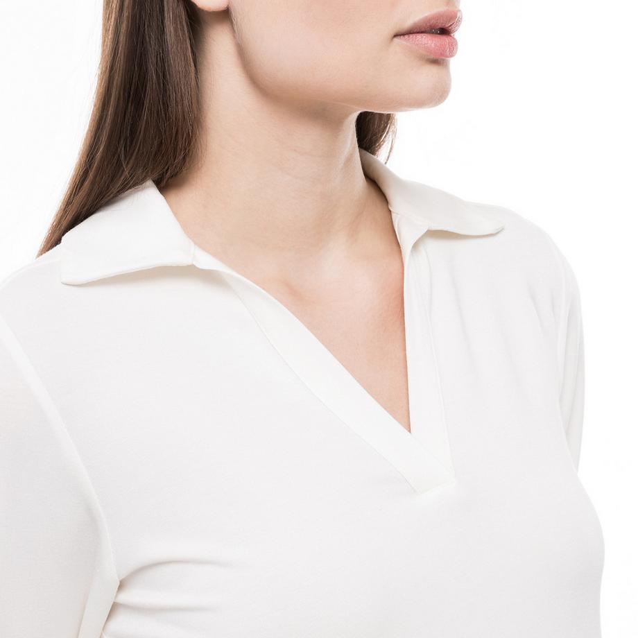 Manor Woman Polo Modal Manches Longues  