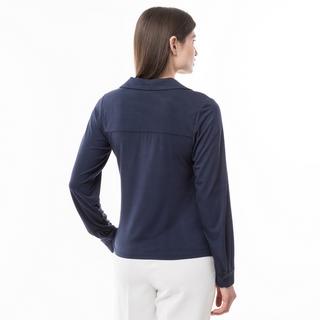 Manor Woman Modal Langarm Poloshirt  