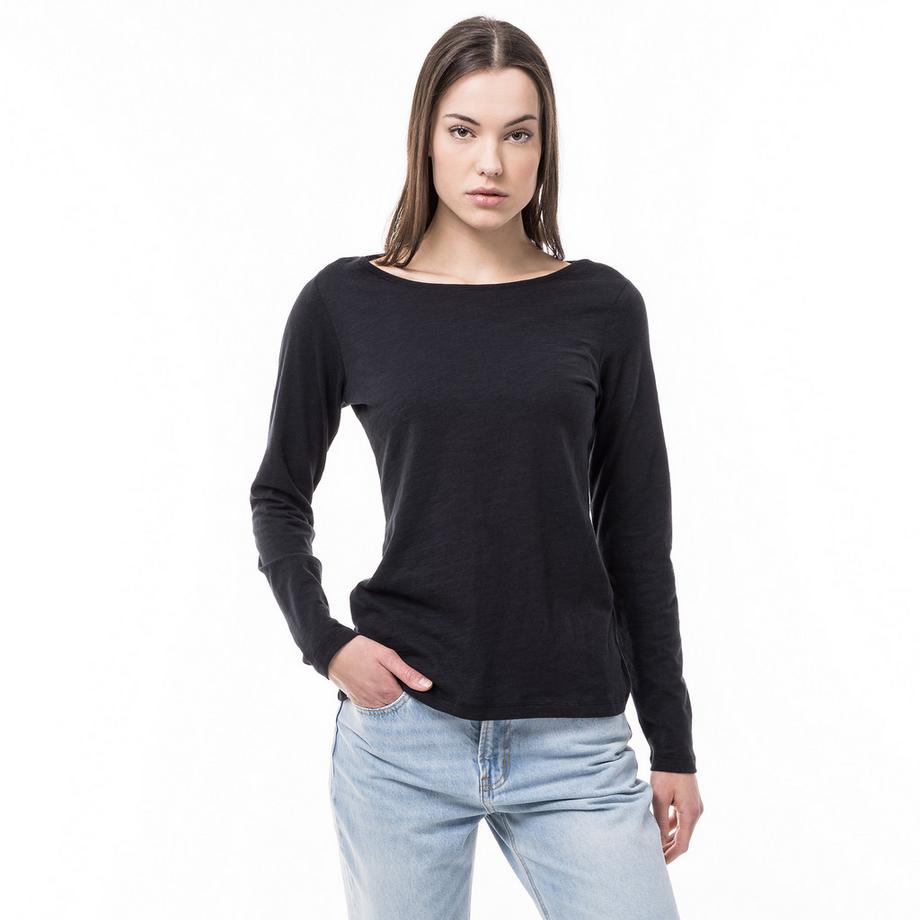 Manor Woman Slub Langarm T-Shirt  