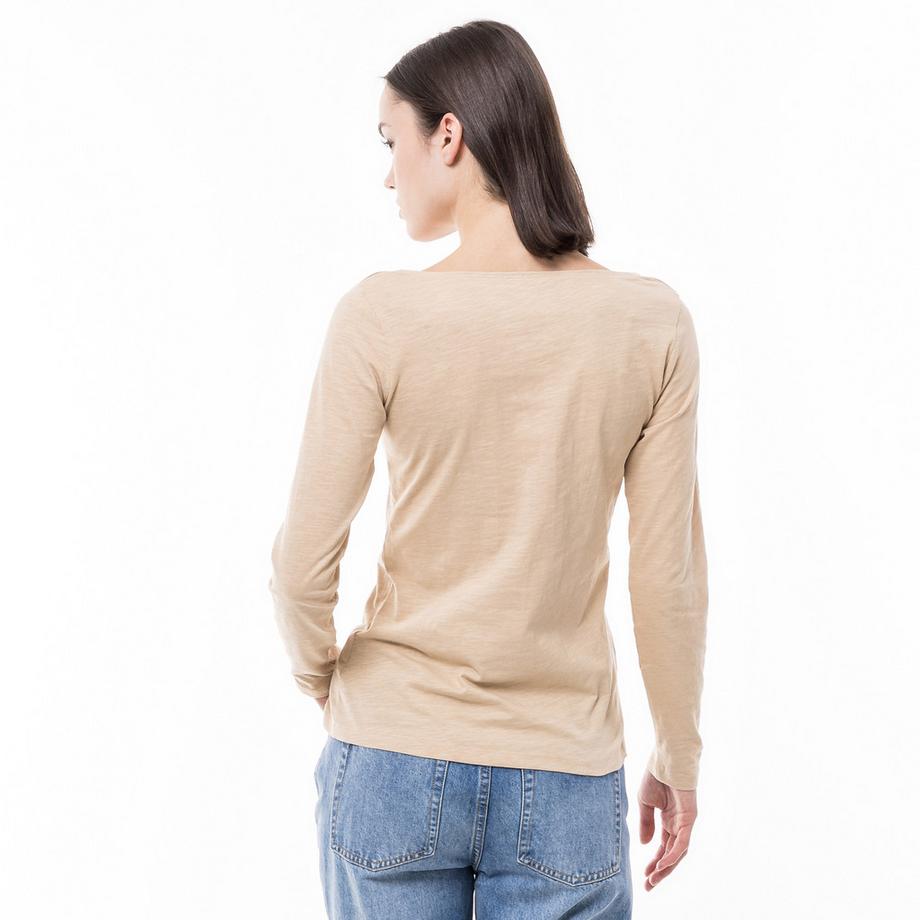 Manor Woman Slub T-shirt maniche lunghe  