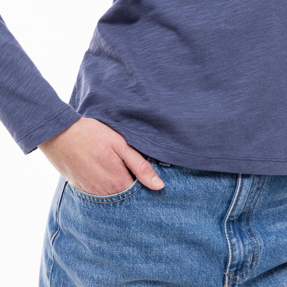 Manor Woman Slub Langarm T-Shirt  