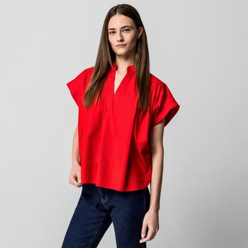 Bluse, kurzarm