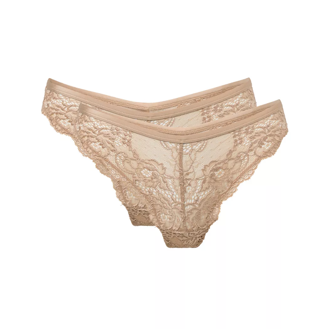 Manor Woman - Duopack String, für Damen, Caramel, Größe L