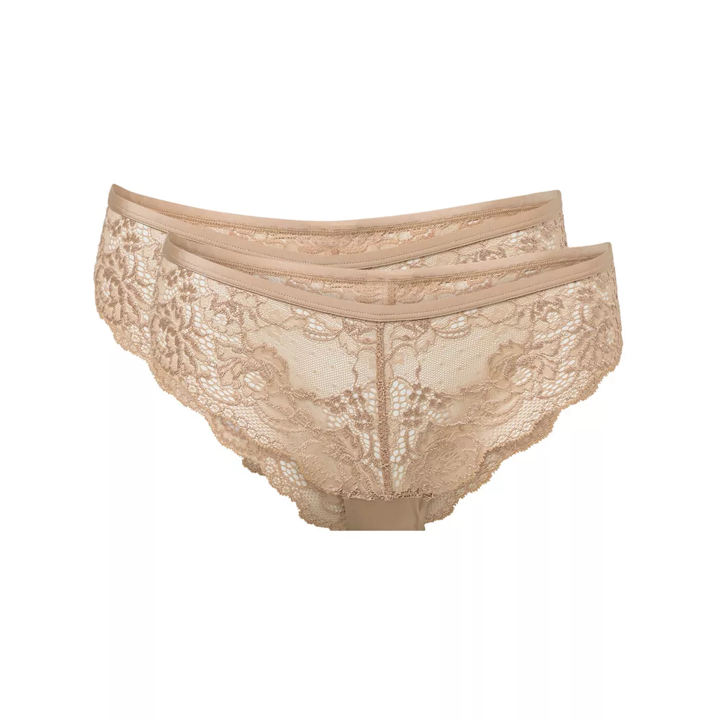 Manor Woman - Duopack String, für Damen, Caramel, Größe L 3