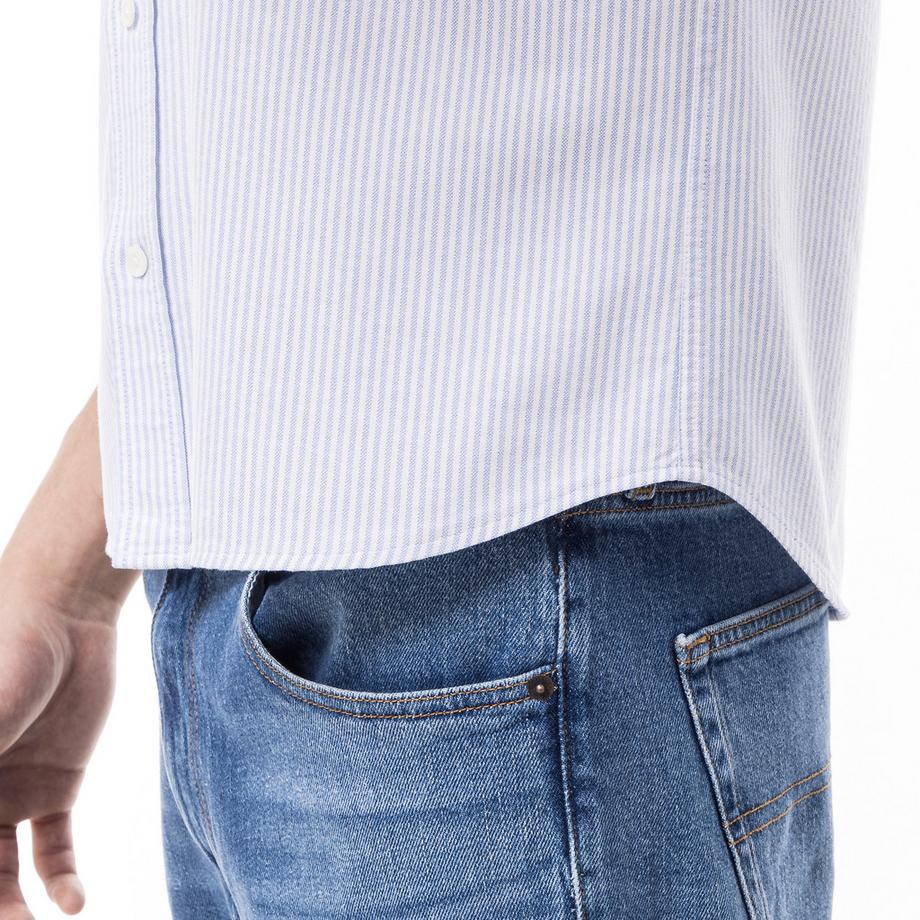 LACOSTE Camicia Rigata Maniche Corte  