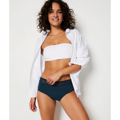 Etam Shorty Slip con Bordo in Pizzo  