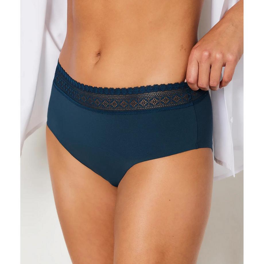 Etam Shorty Slip con Bordo in Pizzo  