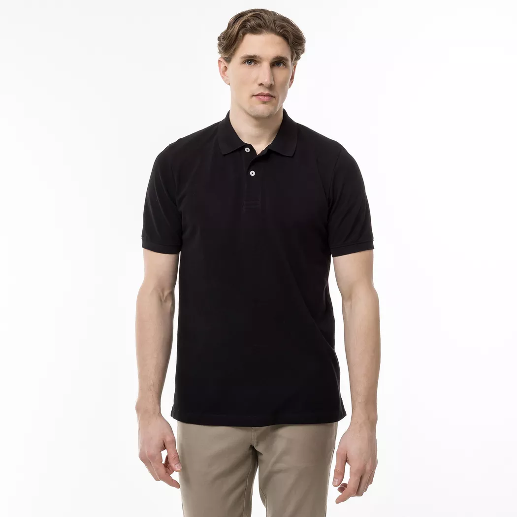 Manor Man - Poloshirt, kurzarm, für Herren, Black, Größe M 2