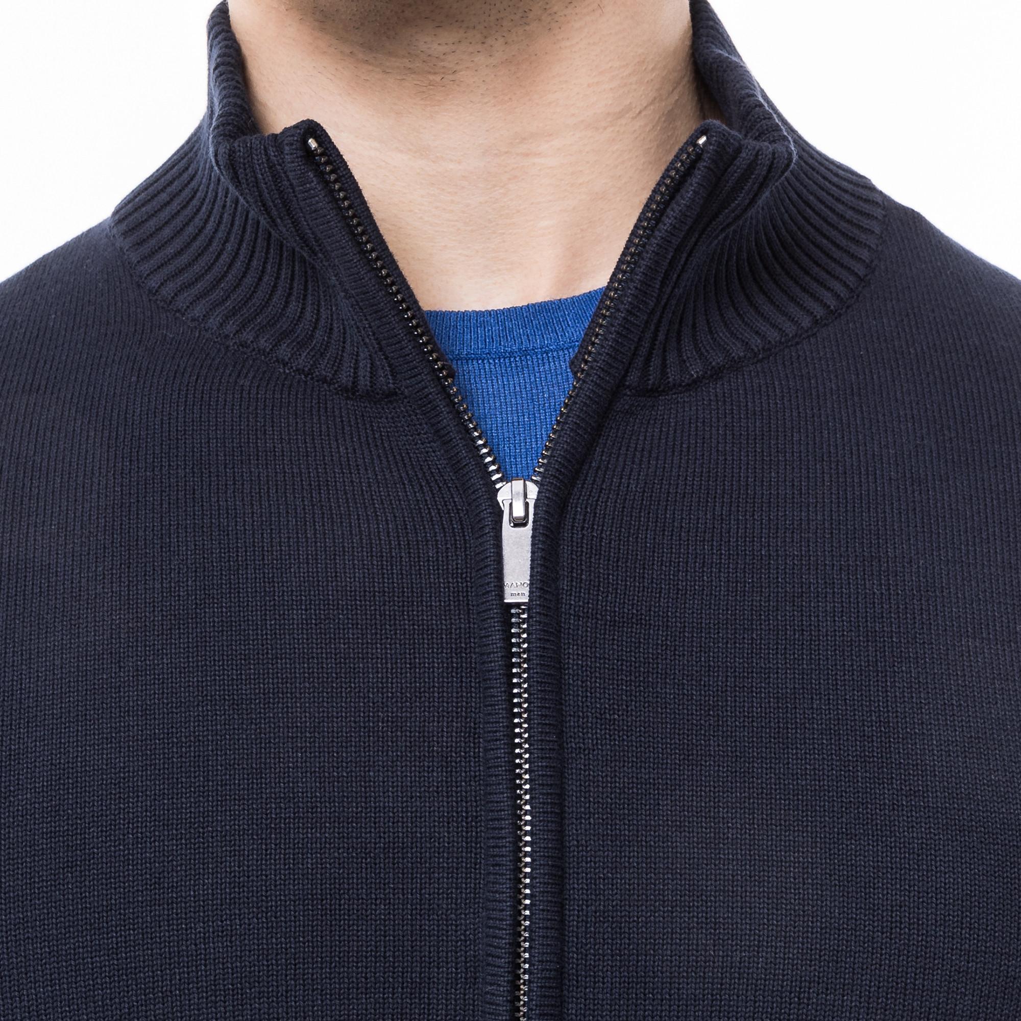 Manor Man  Cardigan, col rond 