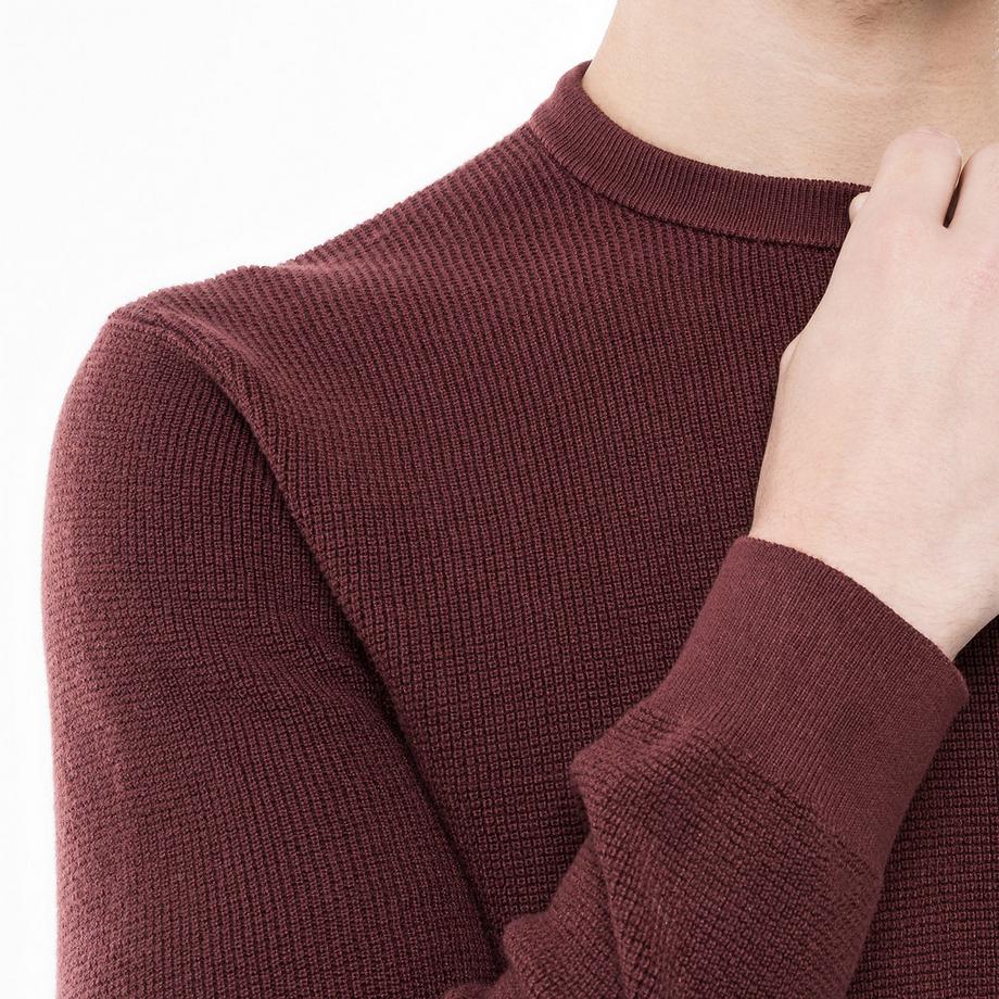 Manor Man Maglione Regular Fit Lavorato a Maglia  