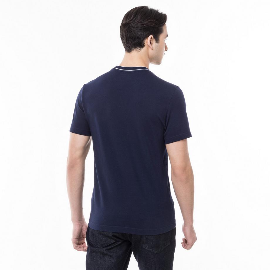 LACOSTE T-shirt a girocollo a costine  