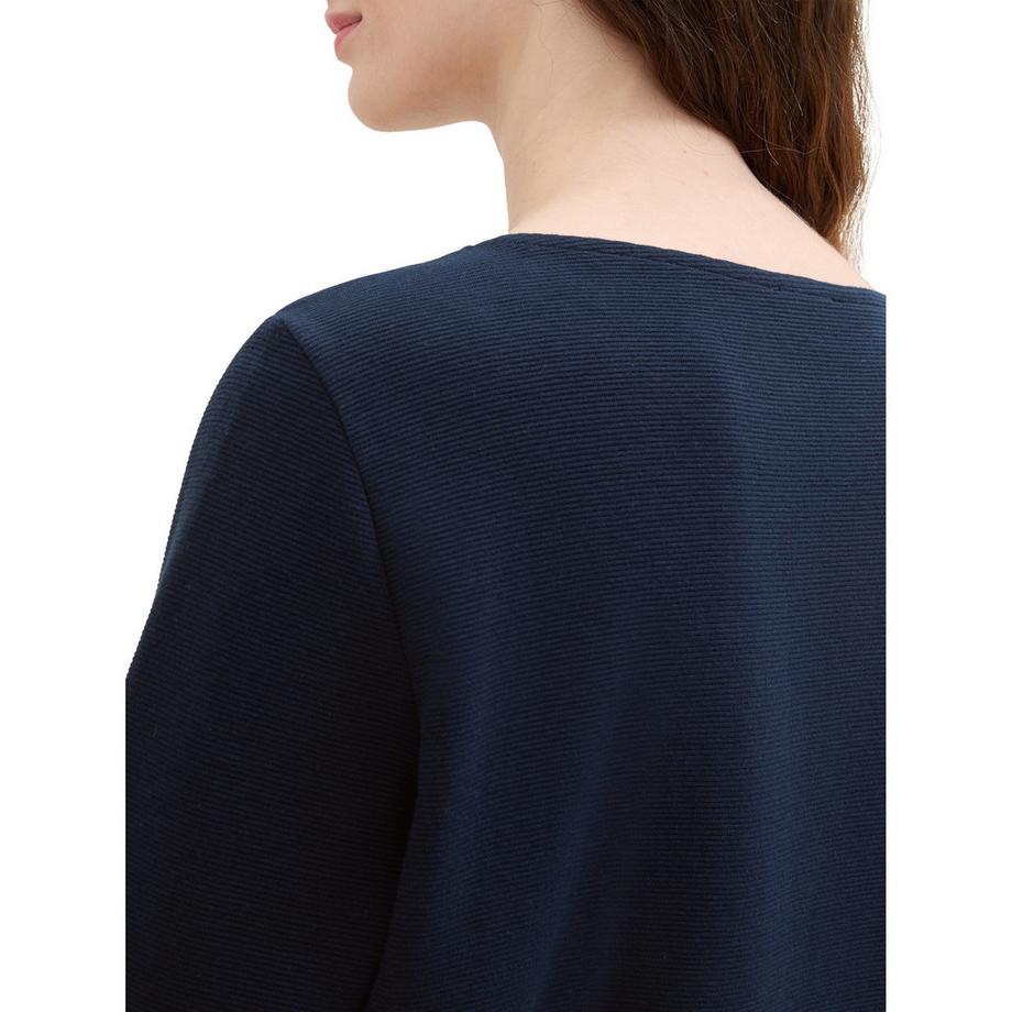 TOM TAILOR Langarmshirt U-Boot-Ausschnitt  