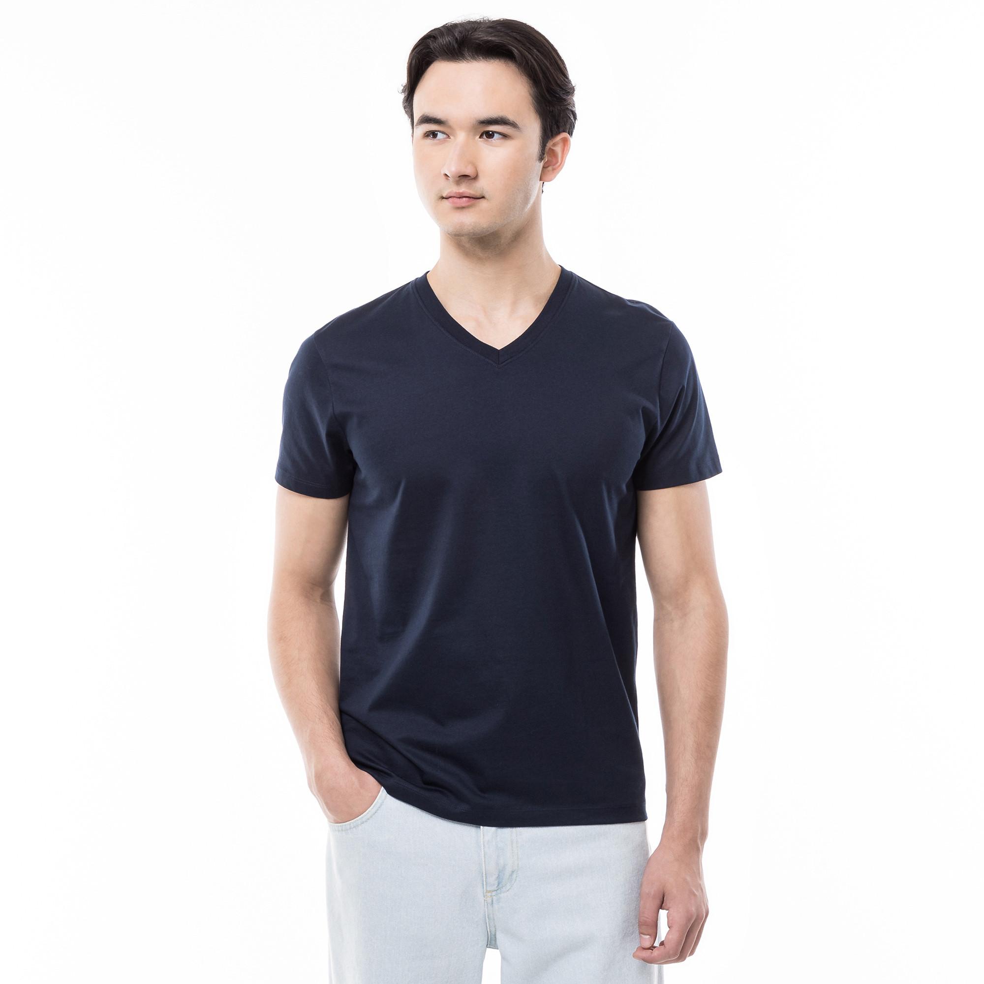 Manor Man  T-shirt, scollo a V, maniche corte 