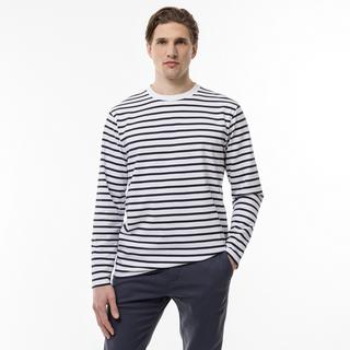 Manor Man T-Shirt Manches Longues Rayé  