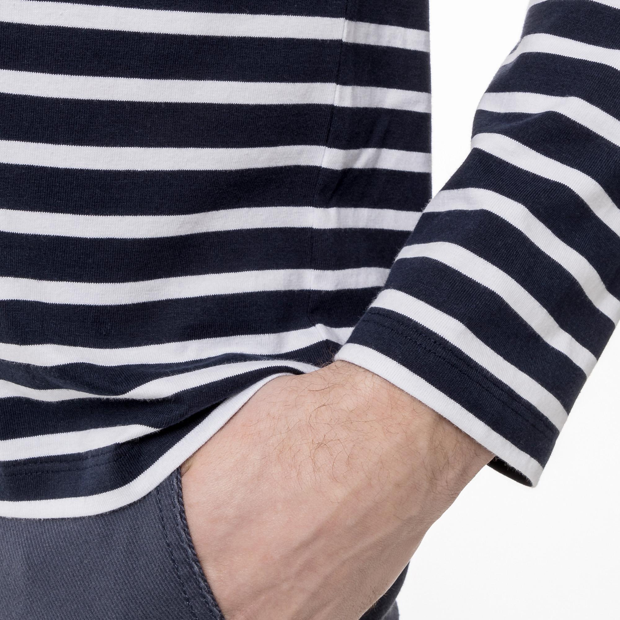 Manor Man T-Shirt Maniche Lunghe A Righe  