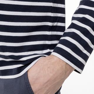 Manor Man T-Shirt Maniche Lunghe A Righe  