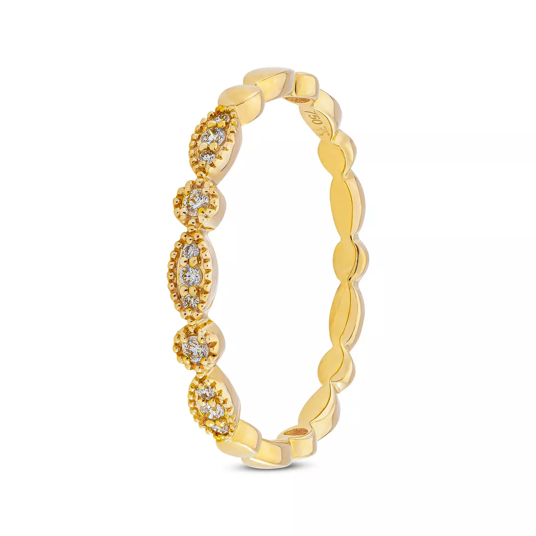 L' Atelier Gold 18 Karat by Manor - Ring, 54, Gelbgold 8