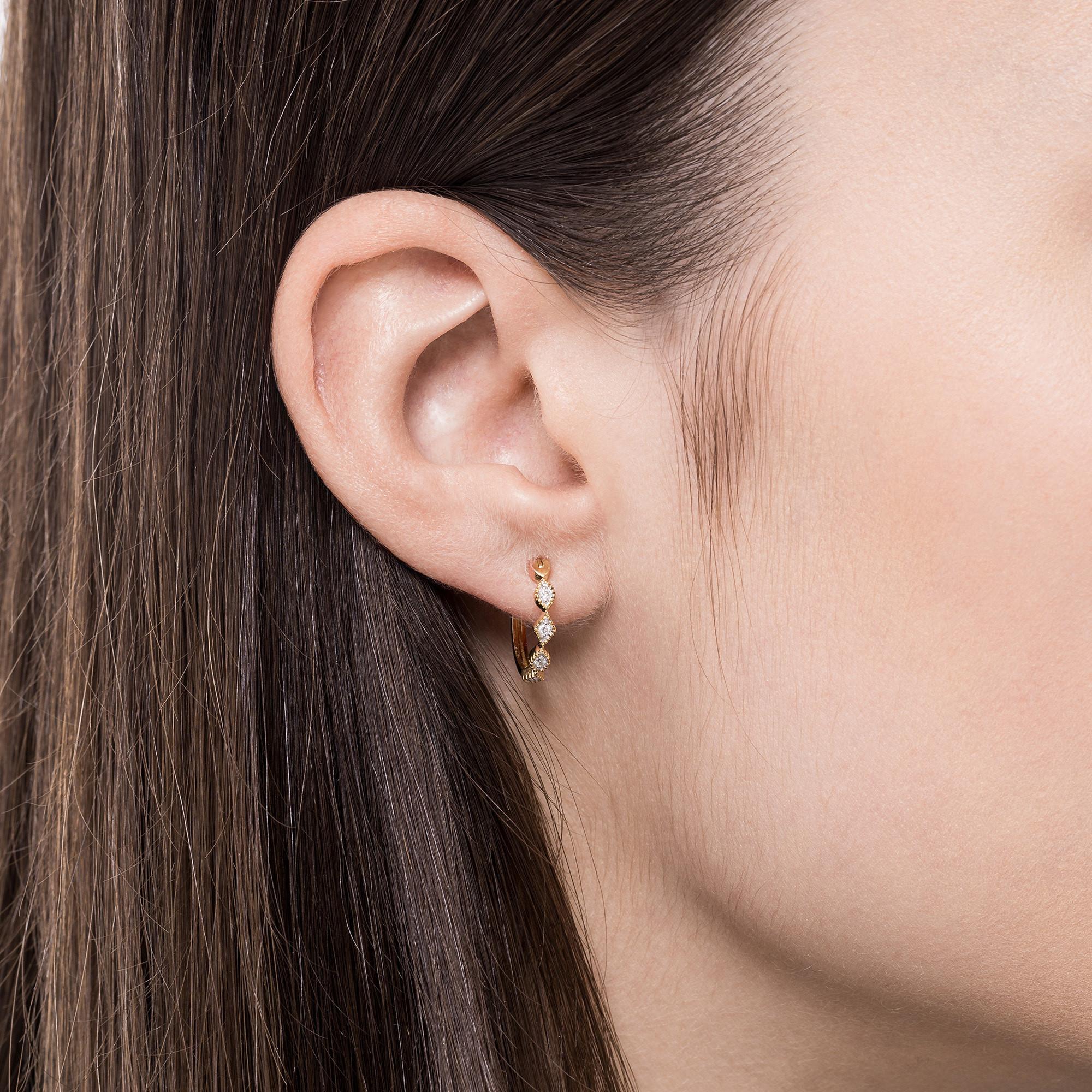 L' Atelier Gold 18 Karat by Manor  Boucles d'oreilles 