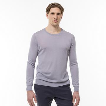Pull, col rond, manches long.