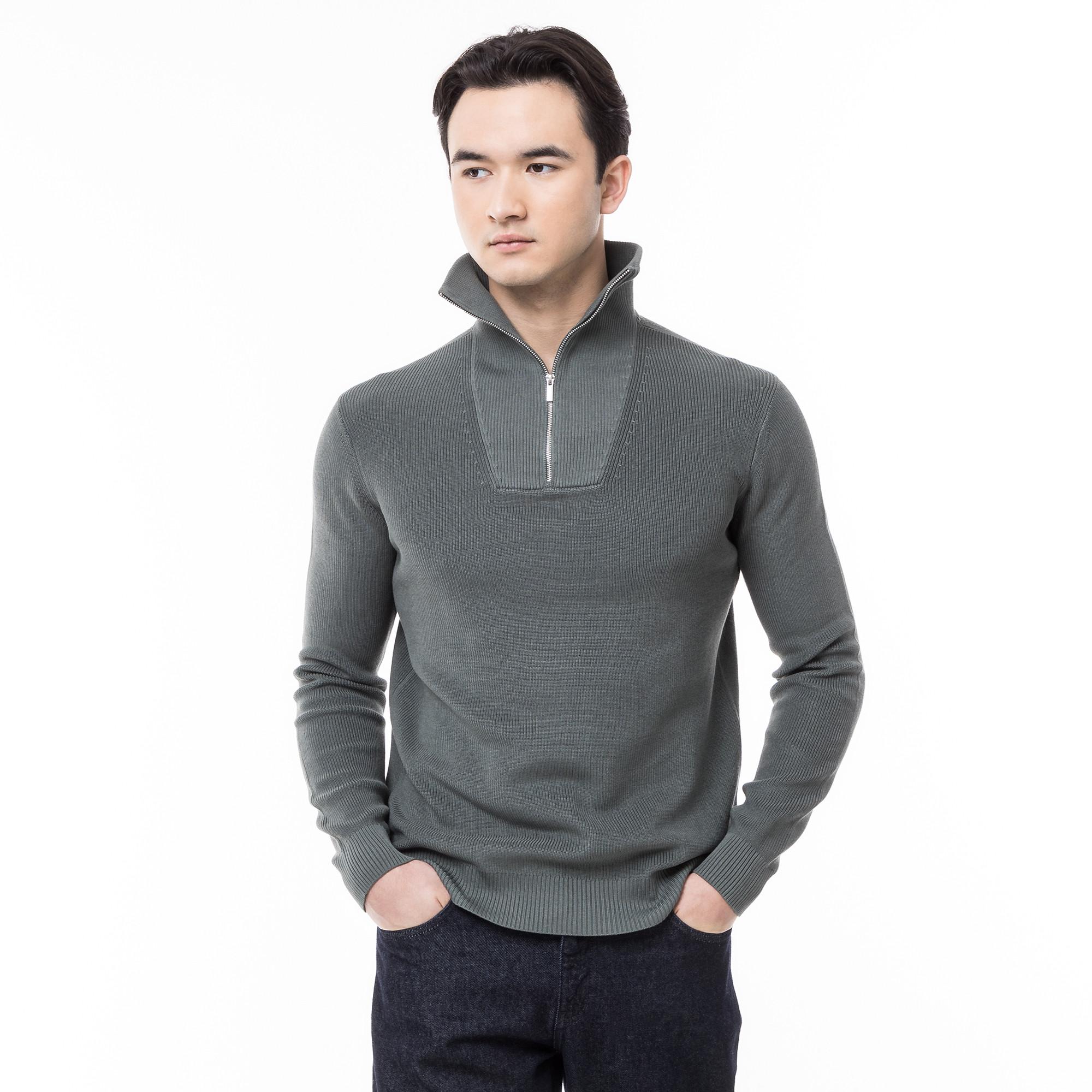 Manor Man  Maglia, half-zip 