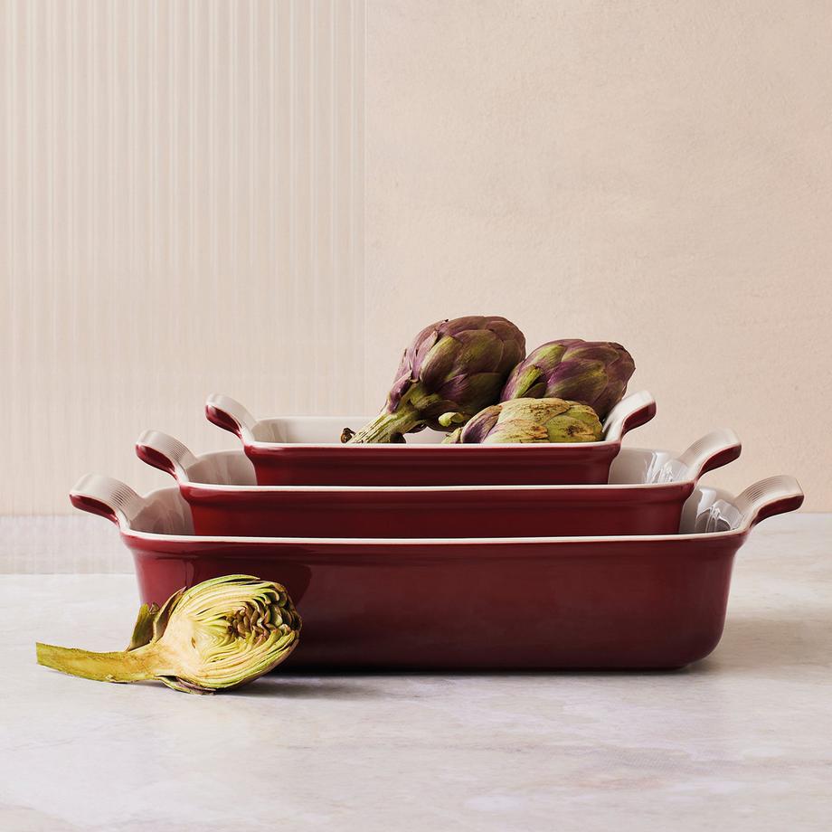 LE CREUSET Batterie de cuisine Signature/Tradition, Garnet 