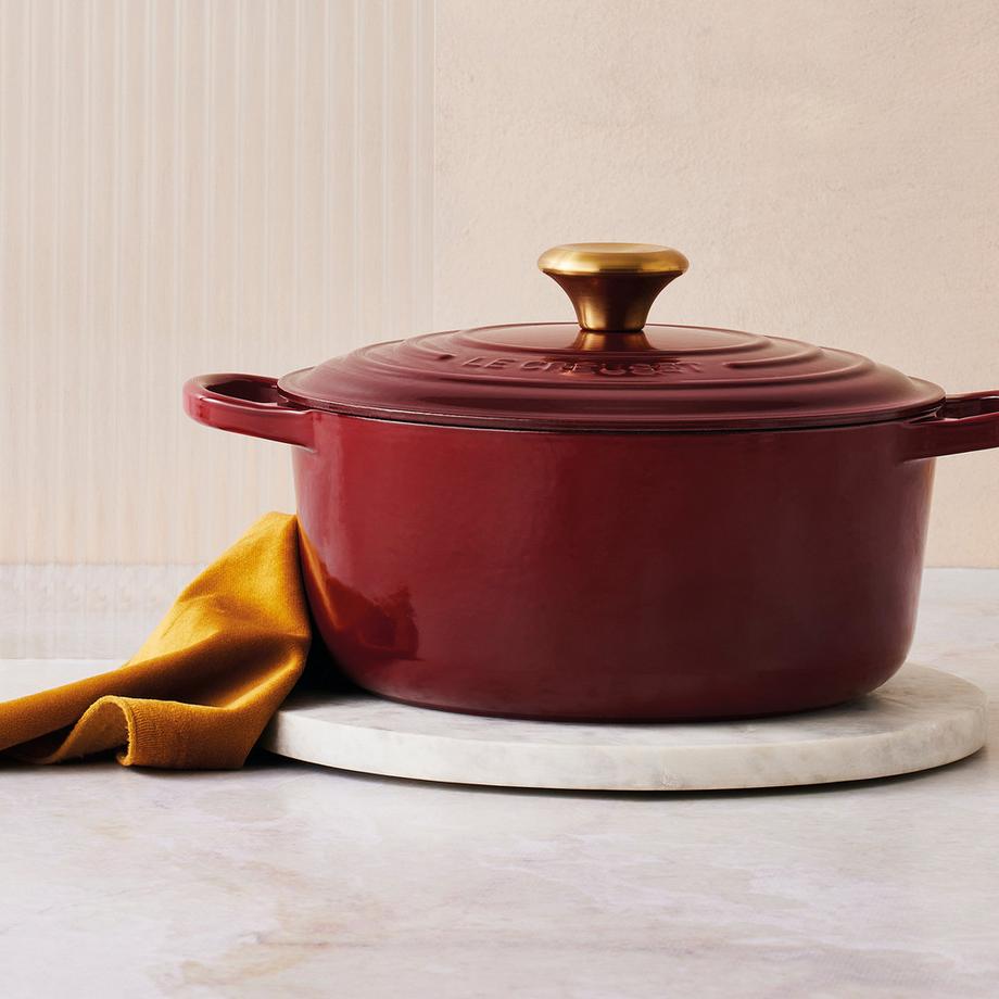 LE CREUSET Batterie de cuisine Signature/Tradition, Garnet 