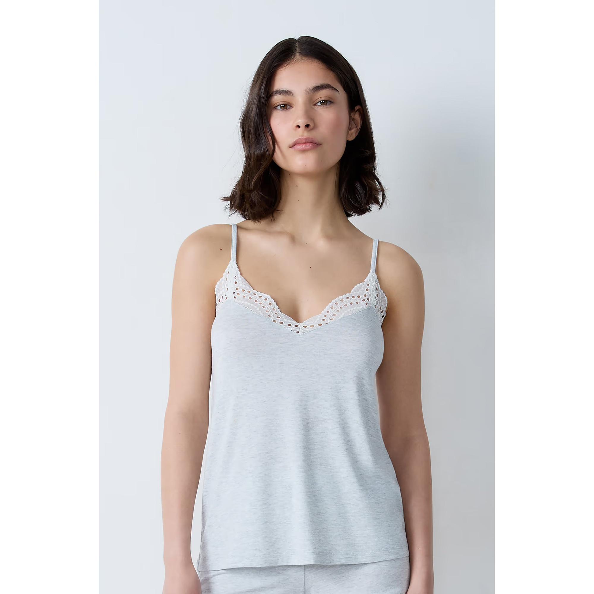Etam Caraco Camisole avec Bordure en Dentelle  