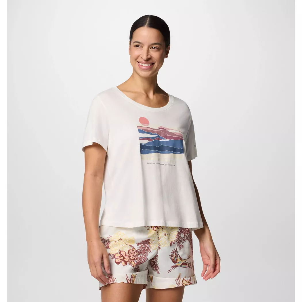 Columbia - T-Shirt, Ruby Springs™ Graphic Scoop Neck SS, S, Ecru