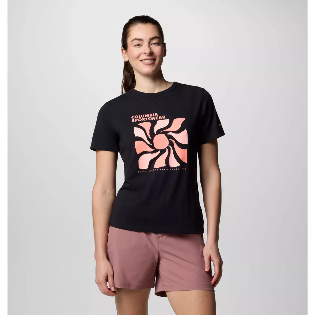 Columbia - T-Shirt, Sun Trek™ Graphic SS III, XS, Black