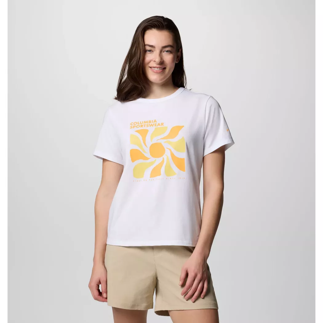 Columbia - T-Shirt, Sun Trek™ Graphic SS III, XL, Weiss
