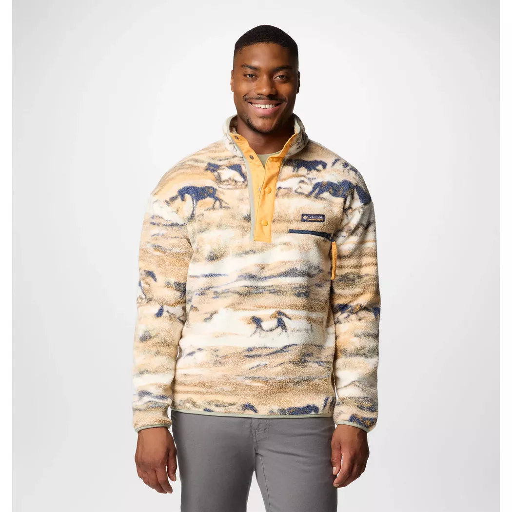 Columbia - Fleecepullover, Half-Zip, für Herren, Hellbraun, Größe XXL