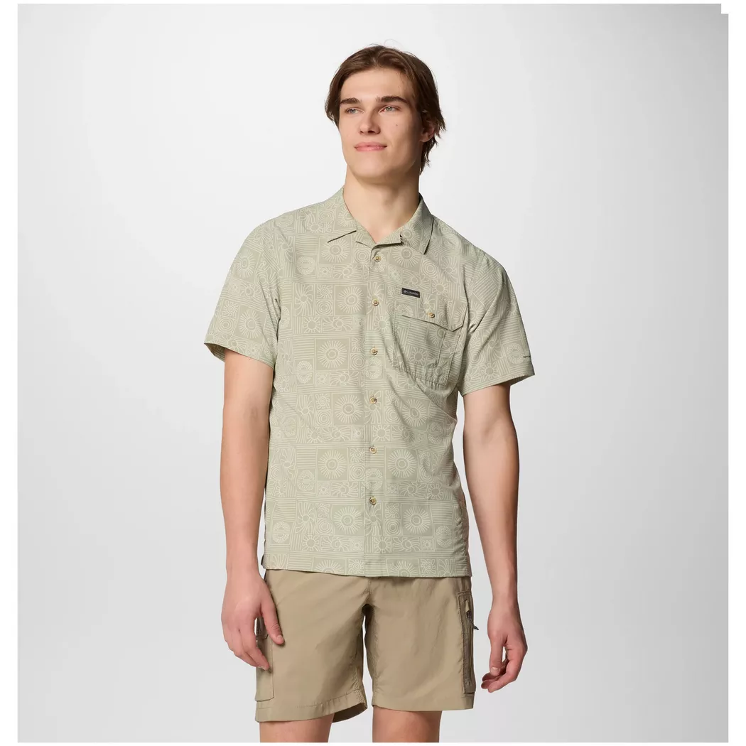 Columbia - Trekkinghemd, kurzarm, Tech Trail™ Utility Printed Woven SS, M, Grün