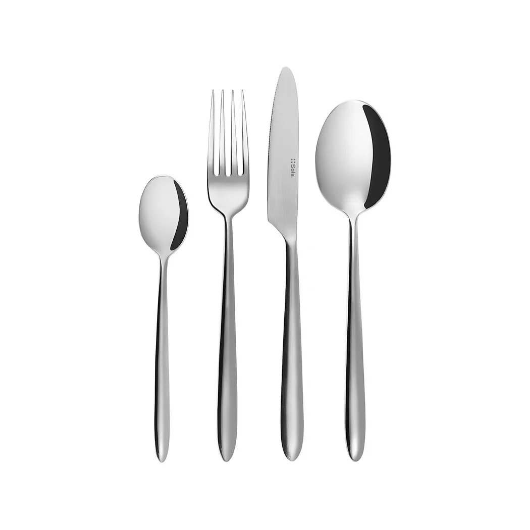 Sola - Besteck-Set, 16-teilig, Set, Chrom 4