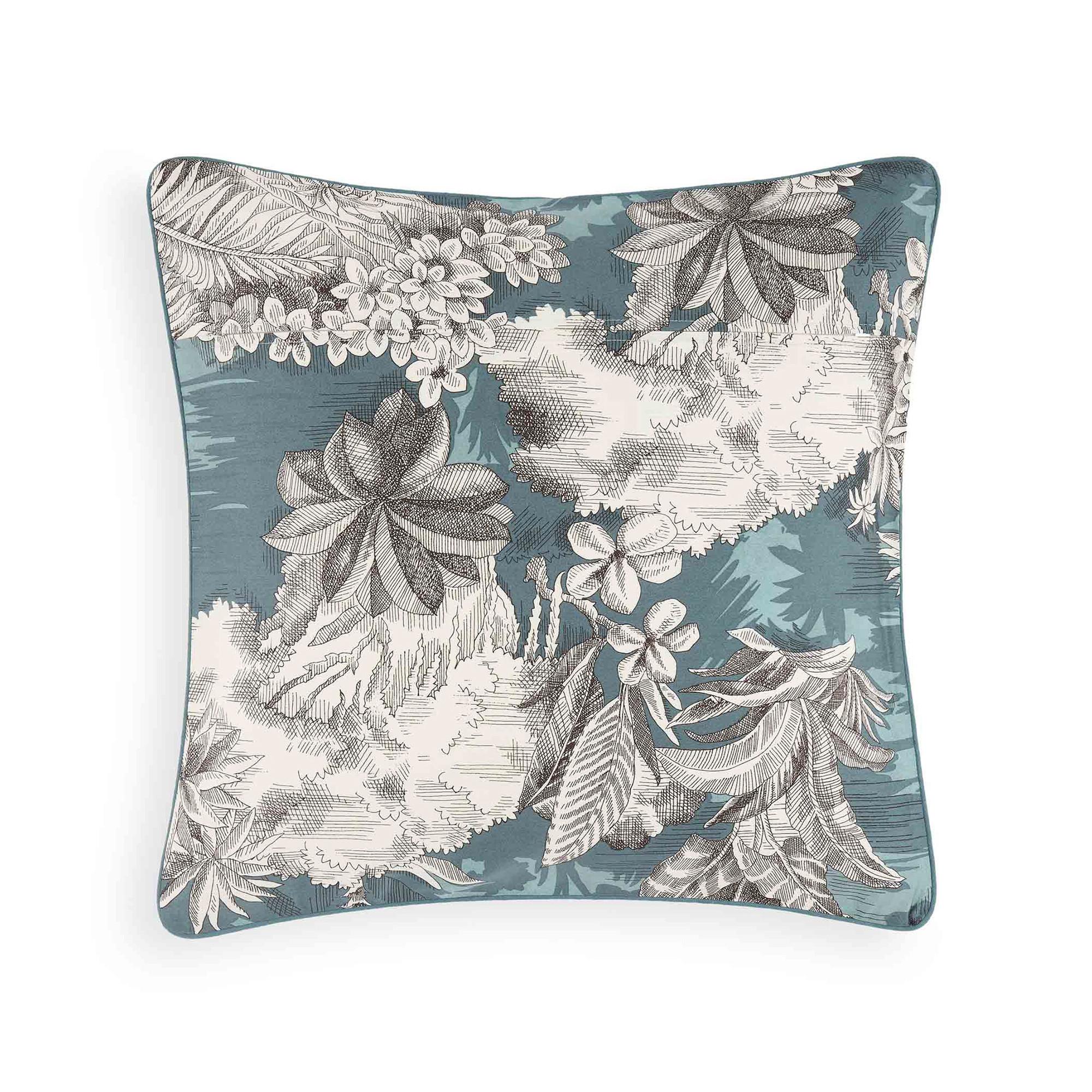 Huuraa Juist Strandmotiv Kissenbezug 40x40cm - Grauer Baumwollbezug Mit Reißverschluss