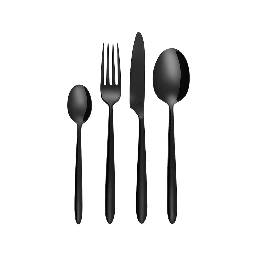 Sola - Besteck-Set, 16-teilig, Set, Black