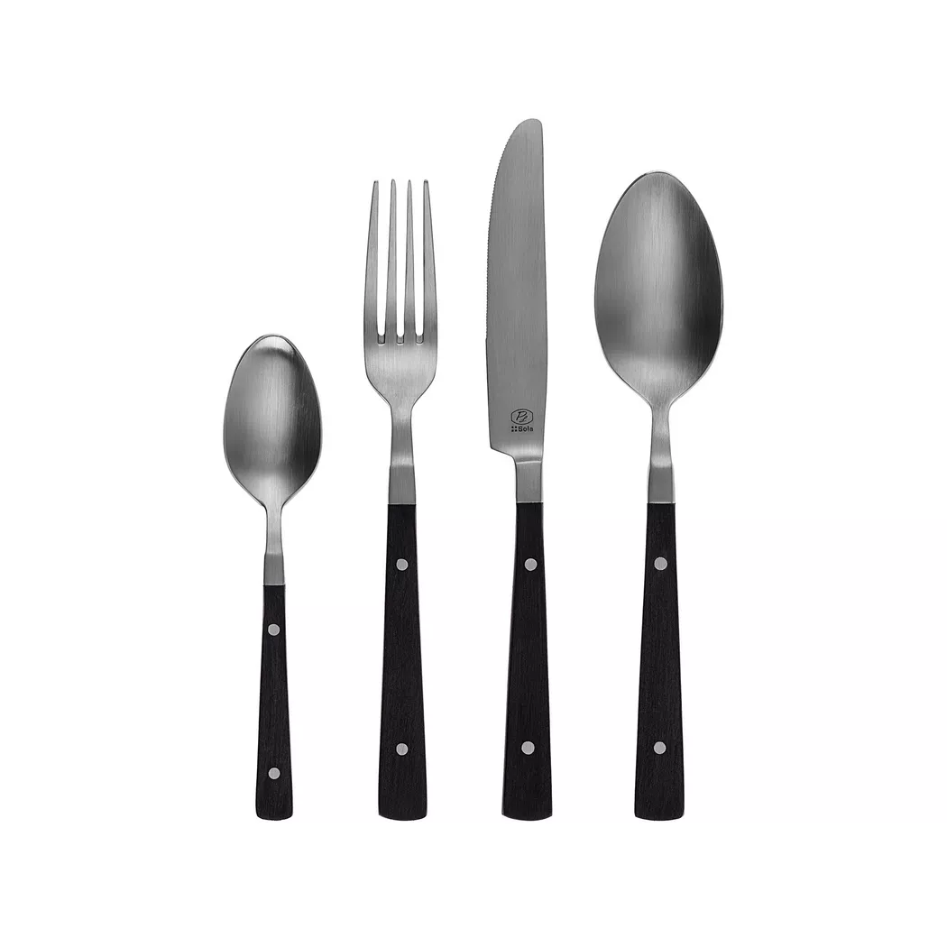 Sola - Besteck-Set, 16-teilig, Set, Black 2