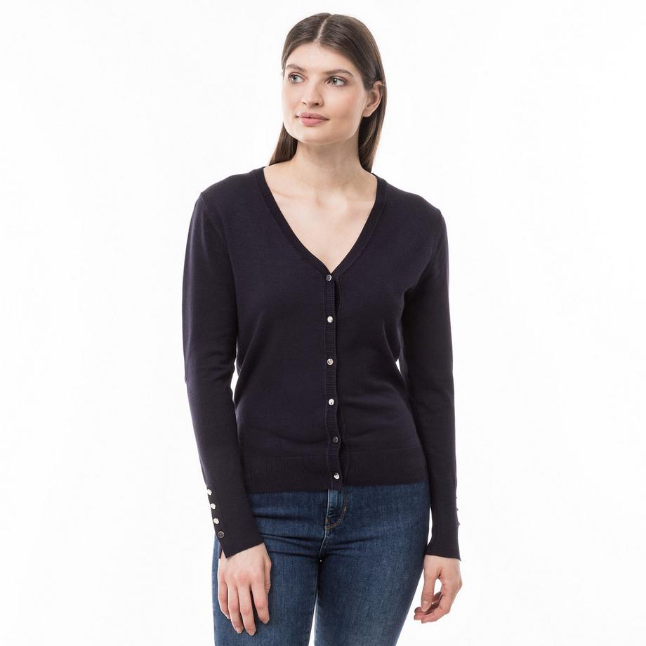 Manor Woman Langarm V-Ausschnitt Cardigan  